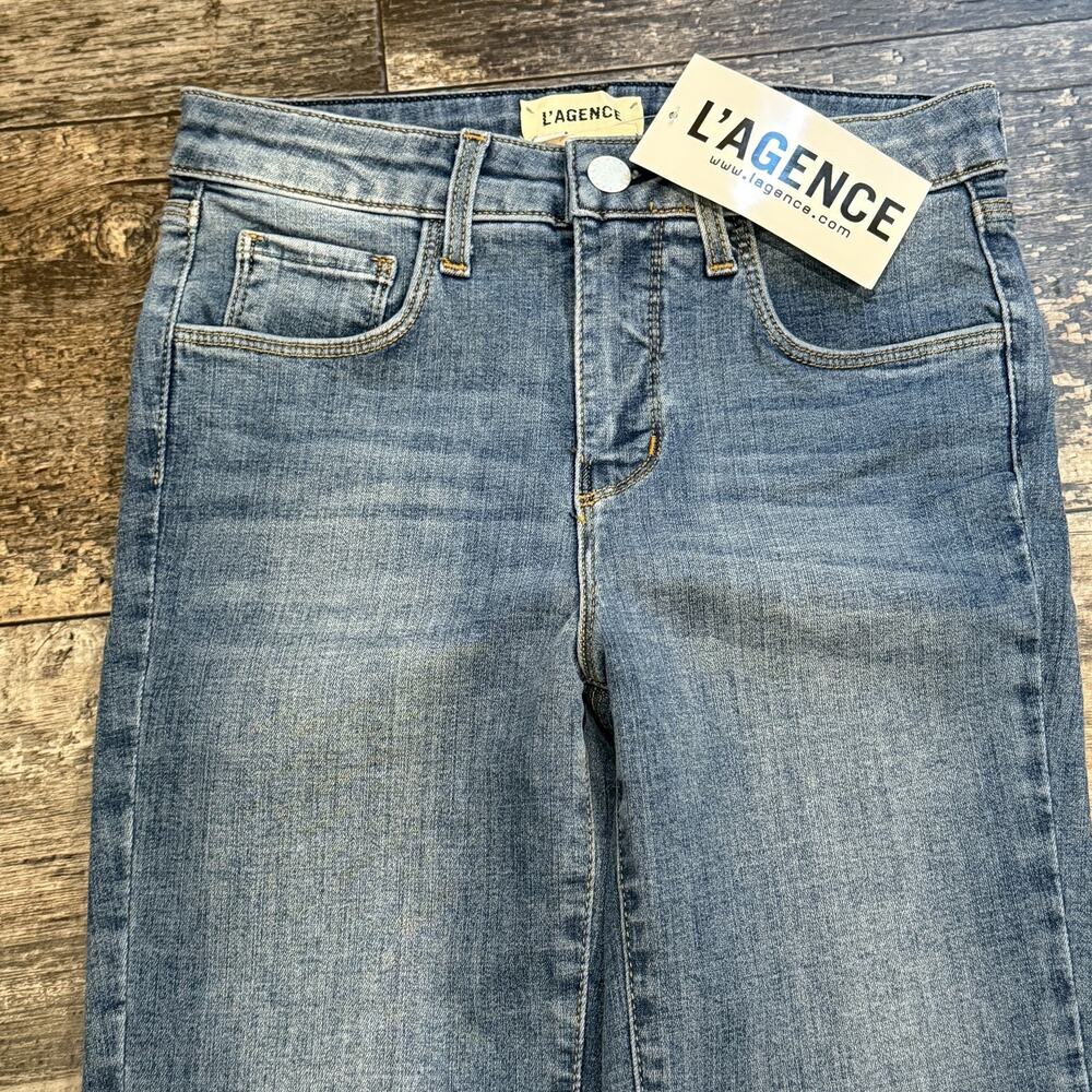 L'Agence Jeans Womens 23 Blue Margot High Rise Skinny Stretch Denim USA NWT - Picture 3 of 14